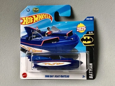 🦇 1966 BAT BOAT. Hot Wheels 2025. Batman. Réf : HYW57. Batman Classic TV Series - Photo 1/3