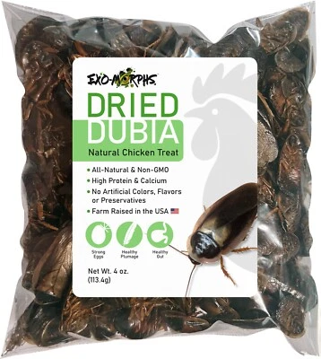 Exo-Morphs Dried Dubia Natural Chicken Treat, 4 oz. Bag - Image 1 of 3