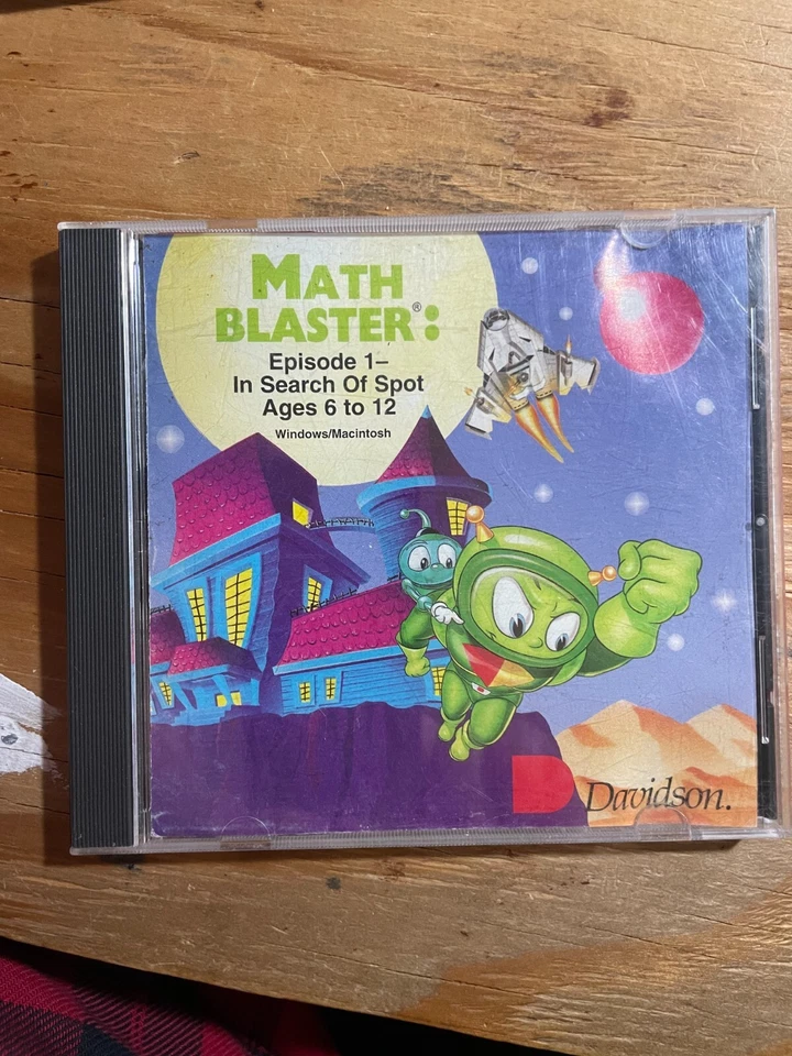 RARE Math Blaster In Search of Spot Davidson PC CD-ROM 1993 - Image 1 of 1