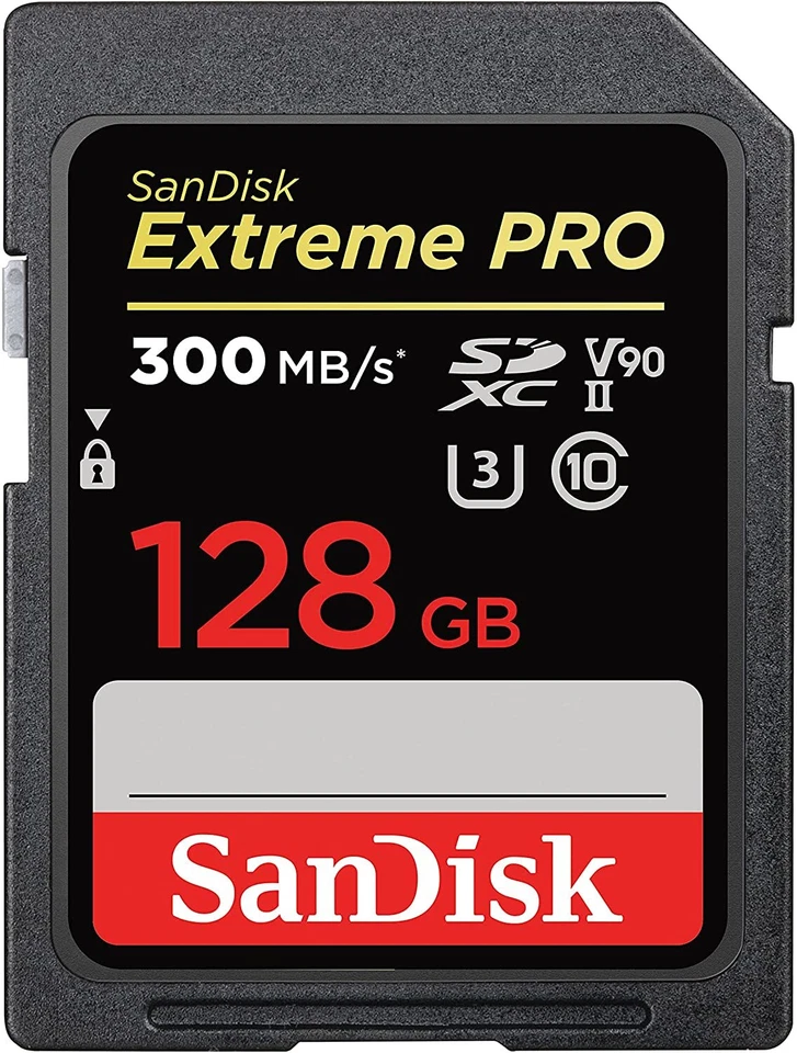 SanDisk Extreme PRO 128GB SDXC-Speicherkarte mit bis zu 300MB / s, UHS-II - Bild 1 von 1
