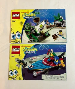 Lego Manuals / Instruction Booklets - Lot of 2 Nickelodeon Spongebob Squarepants - Picture 1 of 1