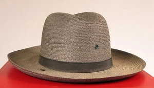 VINTAGE STETSON COWBOY POLICE RHODE ISLAND STATE TROOPER HAT UNIFORM SIZE 7 1/8 - Picture 1 of 4