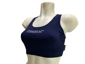 Nuevo Nalini Pro Mujer Ciclismo Correr Top Hecho en Italia Azul Marino con Sujetador Deportivo - Imagen 1 de 5