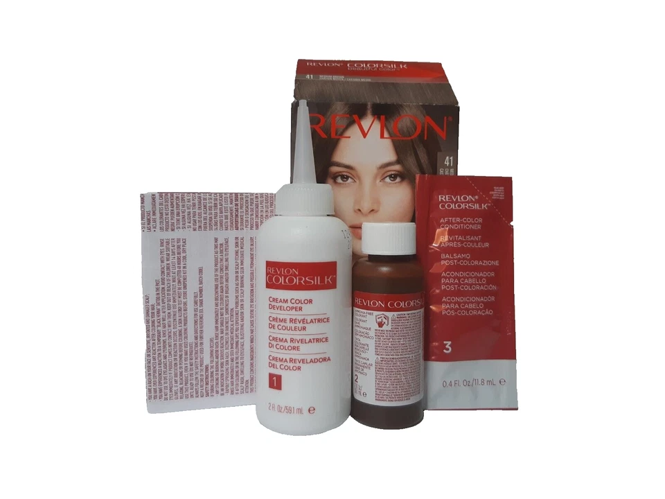 4x REVLON COLORSILK 41 JUSA IN DER 3D FARBE AMMONIAKFREI COLOR - Bild 1 von 4