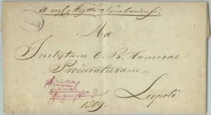 94192 - RUSSIA - POSTAL HISTORY - PREPHILATELIC Cover from SAMBOR Ukraine 1837 - Picture 1 of 1