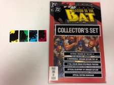 Batman Shadow Of The Bat #1 2 3 4 5 6 7 8 9 1992 promo sticker strip Arkham Asyl