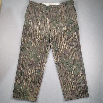 Vintage 90s Rattlers Brand Realtree Camo Brush Pants USA Made Men's Size 42x31 - Image 1 of 4