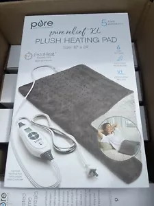 NUOVO Pure Enrichment Purerelief XL Full Back & Collo Riscaldamento Elettrico Pad 12”x 24” - Foto 1 di 1