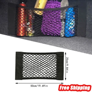 50*25 Car Rear Trunk Boot Organizer Pocket Cargo Net Mesh Storage Bag Universal - Bild 1 von 10