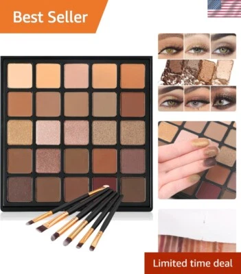 25B Nude Neutral Eyeshadow Palette - Long-Lasting Matte and Shimmer Shades - Image 1 of 4