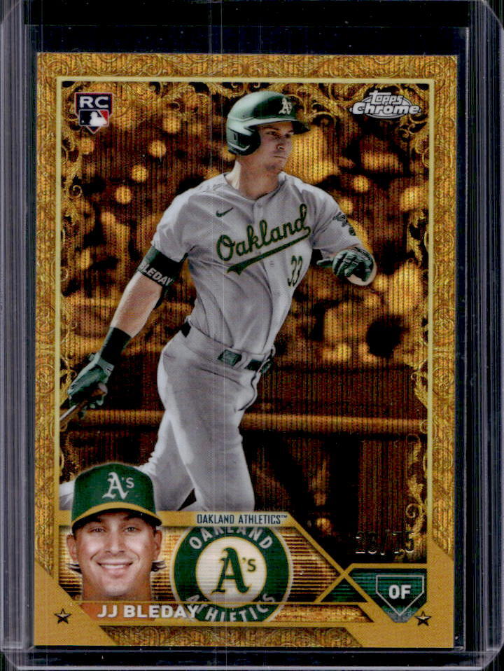 2023 Topps Chrome Gilded JJ Bleday Wave Gold Etch Refractor RC #28/75