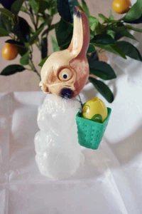 DDR Oster Hase zum befüllen mit Korb und Osterei - Plaste Füllhase stehend 26 cm - Bild 1 von 5