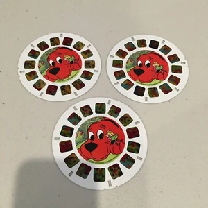 2003 View-Master Clifford The Big Red Dog A B C Reels Tested Works! - Picture 1 of 6