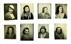 Lot of 8 Vtg 1930s Photo Booth Camera Photos - Very Pretty Glamour Fashion Girls