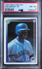 1992 HIGH 5 DECALS KEN GRIFFEY JR. PROTOTYPE PSA 8 NM-MT
