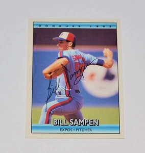 BILL SAMPEN DONRUSS 1992 AUTOGRAMMKARTE MONTREAL EXPOS SIGNED SPORTKARTE - Bild 1 von 1
