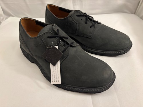 Timberland Uomo Pelle Antracite Oxford Cuciture Espansione Impermeabile Taglia 11 W
