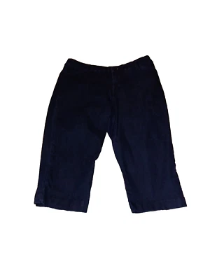 Pantalones cortos elásticos St. John's Bay Capri para mujer talla 14 azul lavado oscuro Foto 1 de 4