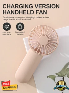 Rechargeable Portable Handheld Mini Fan with Lanyard, One Speed, Outdoor Use - Picture 1 of 11