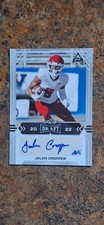 2022 Leaf Draft Jalen Cropper AUTO - Dallas Cowboys RC Rookie Fresno bulldogs...