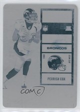 2010 Playoff Contenders Printing Plate Cyan 1/1 Perrish Cox Rookie Auto RC n3m