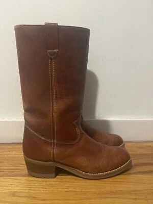botas de cuero marrón vintage talla 11 Foto 1 de 4