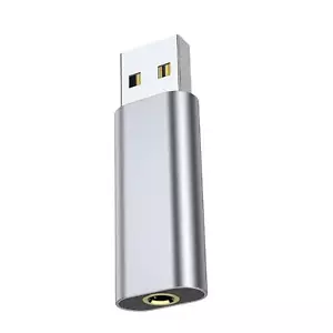 USB auf 3,5 mm Audio Jack Adapter externe Stereo Soundkarte für PC Desktops - Bild 1 von 5
