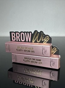 Too Faced Brow Wig Brush On Hair Fluffy Brow Gel MEDIUM BROWN FreeShipping Y - Picture 1 of 3