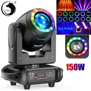 UKING 150W LED Moving Head Stage Light RGBW Prism Gobo Beam DMX DJ Disco Lights - Picture 1 of 13