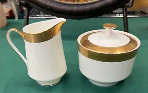 Mikasa Harrow China Creamer and Sugar in original plastic sleeves - Excellent - Picture 1 of 7