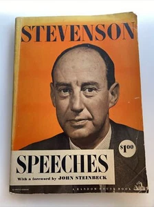 John Steinbeck Adlai Stevenson Speeches Democratic Convention 1952 Politics ab5 - Picture 1 of 5