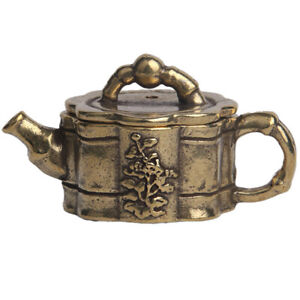Teapot Kettle Decor Pure Brass Ornaments Mini Old Fashioned