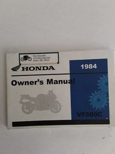 Honda VF500C 1984 Owner's Manual. - Bild 1 von 3