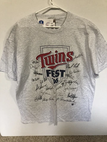 MINNESOTA TWINS TWINSFEST 96 T SHIRT KIRBY PUCKETT NEW W/TAGS XL Cover