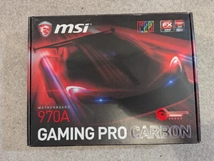 MSI 970A GAMING PRO CARBON 970 ATX Motherboard AMD AM3+ DDR3 32GB Might Not Work - Bild 1 von 13