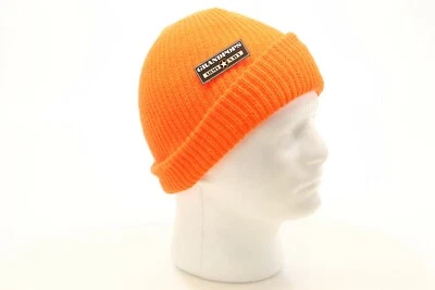 SOMBRERO DE PUNTO ACRÍLICO NARANJA HUNTERS HECHO EN EE. UU. Foto 1 de 4