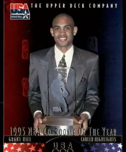 Grant Hill 1996 Upper Deck EE. UU. #6 EE. UU. DUKE - Imagen 1 de 2