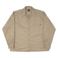 MARLBORO Classics Mens Plain Shirt Brown Long Sleeve 2XL