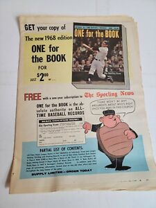 Vintage 1960s Sporting News Newspaper Magazine Wilt Chamberlain 1968 60s VTG