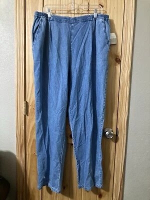 Elisabeth by Liz Claiborne Size 22 Pull-on Denim Jeans - Image 1 of 4