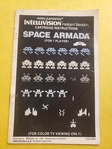 [MANUAL] IntelliVision Space Armada Instruction Booklet - Picture 1 of 2