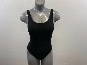 Capezio Women's Black Fitted Bodysuit Size Small Sleeveless Cotton Blend - Picture 1 of 4