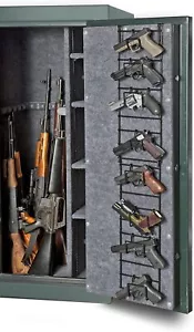 Ganchos Ajustables Pistola Rifle Estante Seguro Armario Almacenamiento Organizador Ahorro de Espacio - Imagen 1 de 12