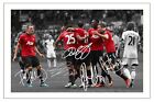 Van Persie Giggs Welbeck Jones Valencia Manchester United Signed Photo Print