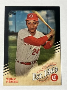 Actualización Topps 2019 Est 1869 negro/299 Tony Pérez #EST-8 HOF - Imagen 1 de 2