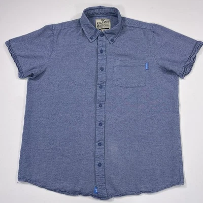 Camisa con botones King Ranch para hombre azul mediano vaquero manga corta estilo cambray Foto 1 de 4