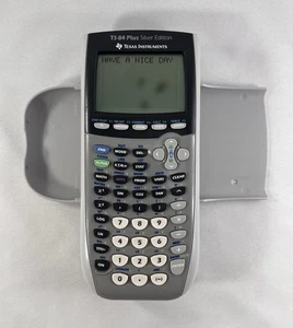 Texas Instruments TI-84 Plus Silver Edition Graphing Calculator - Spot On Screen - Picture 1 of 8