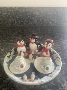 Penguin Family Mini Tea Set 1990’s. Vintage - Picture 1 of 9