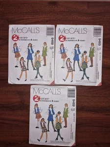 VTG OOP McCall's 9469 Children's/Girls' Skirt Lined Vest Sets SZ: 6-16 UC FF - Picture 1 of 14