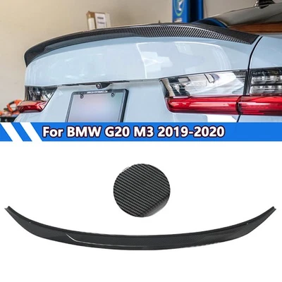 MP Style Rear Trunk Spoiler Wing For BMW G20 330i M340i M3 2019-2022 Carbon Look - Image 1 of 4
